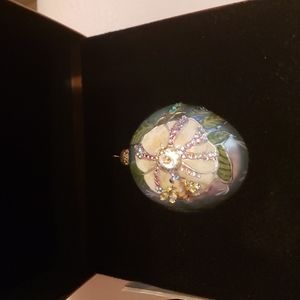 Rare Jay Strongwater jeweled egg ornament